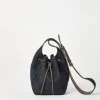 Brunello Cucinelli Kleine BC Duo Bucket-Bag aus No-Fade-Denim | Damen Umhängetaschen & Rucksäcke