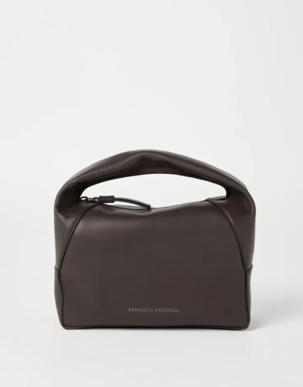 Brunello Cucinelli Kleine BC Duo Hobo-Bag aus Kalbsleder | Damen Handtaschen & Shopper