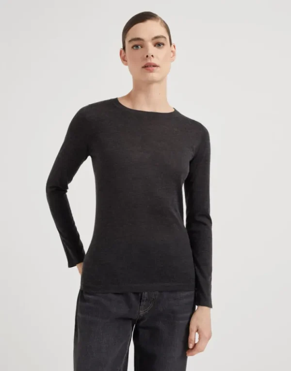 Brunello Cucinelli Leichter Pullover aus Kaschmir und Seide | Damen Strickwaren