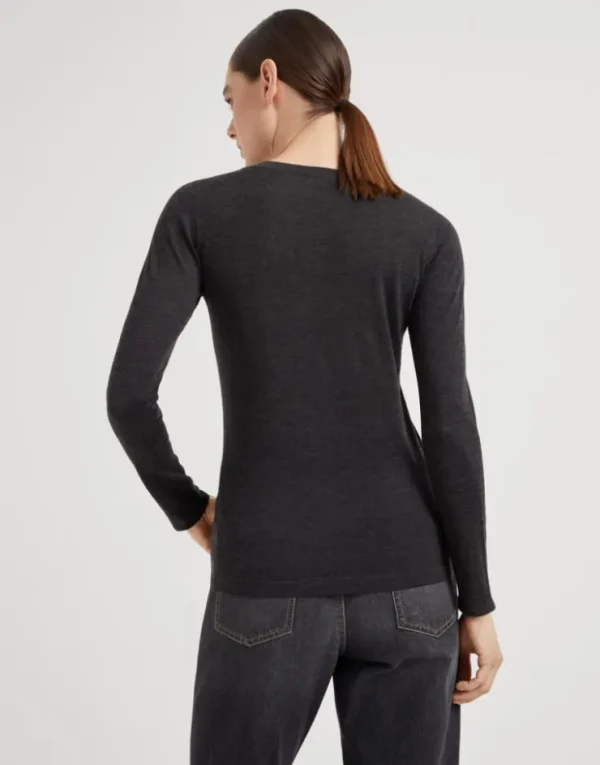 Brunello Cucinelli Leichter Pullover aus Kaschmir und Seide | Damen Strickwaren