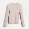 Brunello Cucinelli Leichter Pullover aus Sparkling-Kaschmir in Rippenstrick | Kinder Strickwaren