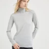 Brunello Cucinelli Leichter Rollkragenpullover aus Kaschmir und Sparkling-Seide | Damen Strickwaren