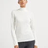 Brunello Cucinelli Leichter Rollkragenpullover aus Kaschmir und Seide | Damen Strickwaren