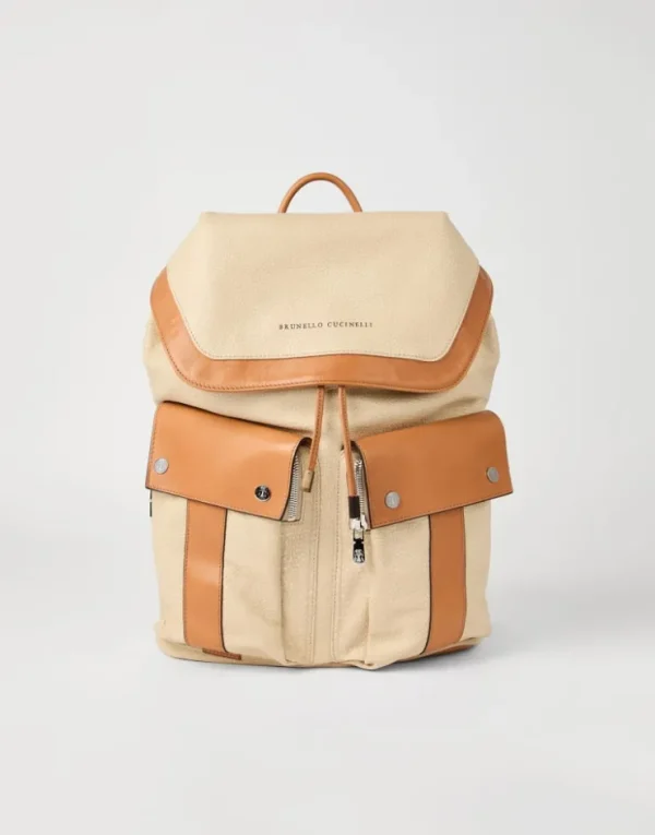 Brunello Cucinelli Leisure-Rucksack aus Rindsleder | Herren Taschen