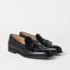 Brunello Cucinelli Loafers aus Antik-Kalbsleder mit Quasten | Herren Mokassins