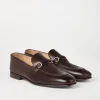 Brunello Cucinelli Loafers aus gewachstem Soft-Kalbsleder mit Spangendetail | Herren Mokassins