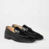 Brunello Cucinelli Loafers aus gewachstem Soft-Kalbsleder mit Spangendetail | Herren Mokassins