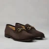 Brunello Cucinelli Loafers aus Veloursleder mit Spange | Herren Mokassins