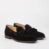 Brunello Cucinelli Loafers aus Veloursleder mit Quasten | Herren Mokassins