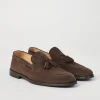 Brunello Cucinelli Loafers aus Veloursleder mit Quasten | Herren Mokassins