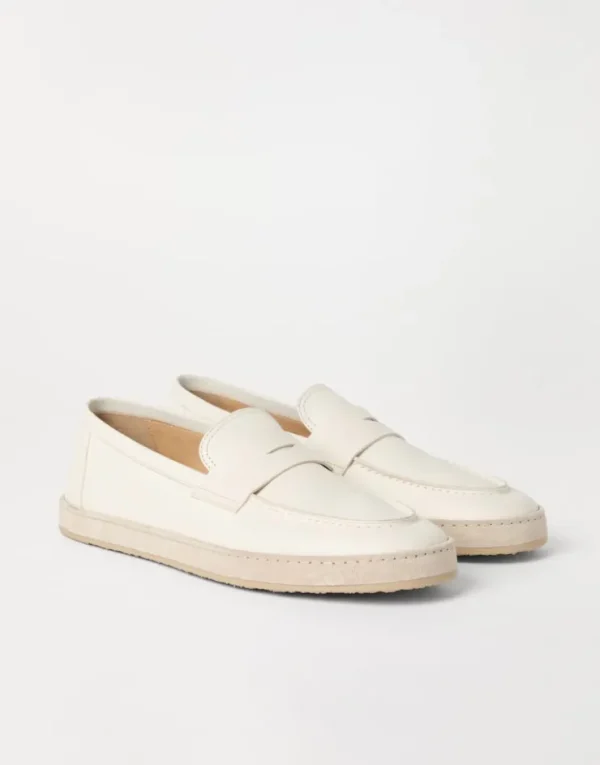 Brunello Cucinelli Loafer-Sneakers aus Soft-Kalbsleder | Herren Mokassins