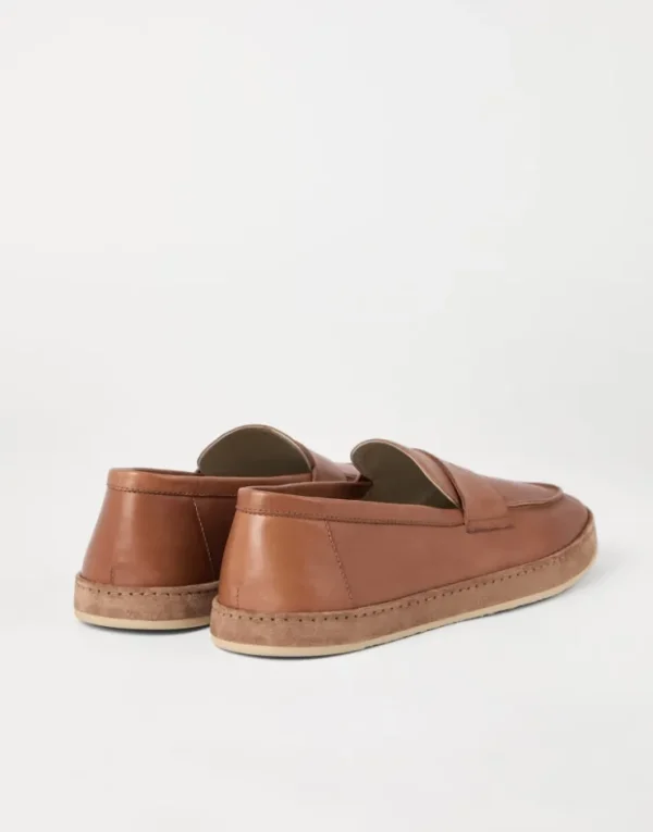 Brunello Cucinelli Loafer-Sneakers aus Soft-Kalbsleder | Herren Mokassins