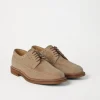 Brunello Cucinelli Longwing-Brogue-Derbyaus Veloursleder | Herren Schnürschuhe