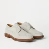 Brunello Cucinelli Longwing-Brogue-Derbyaus Veloursleder | Herren Schnürschuhe