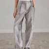 Brunello Cucinelli Loose Straight-Hose aus Sleek-Samt in Baumwolle und Viskose mit Monili | Damen Hosen | Event-dressing