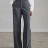 Brunello Cucinelli Loose-Hose aus Flanell in Schurwolle und Kaschmir | Damen Hosen