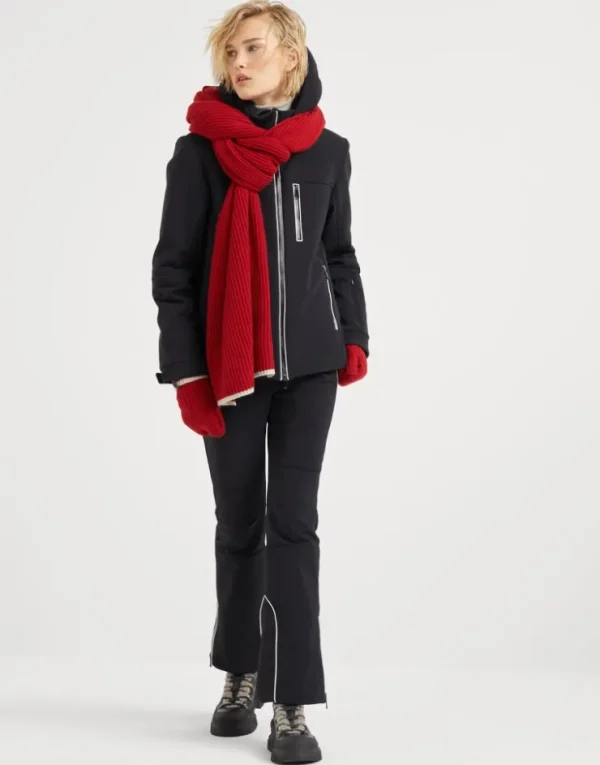 Brunello Cucinelli Mountain-Jacke aus Funktionsstoff mit Membran, Wattierung aus Thermore® und Kapuze | Damen Travelwear | Mäntel & Jacken