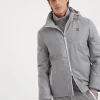 Brunello Cucinelli Mountain-Parka aus Schurwollflanell mit schmalem Nadelstreifen, Membran und Wattierung aus Thermore® | Herren Mäntel & Jacken