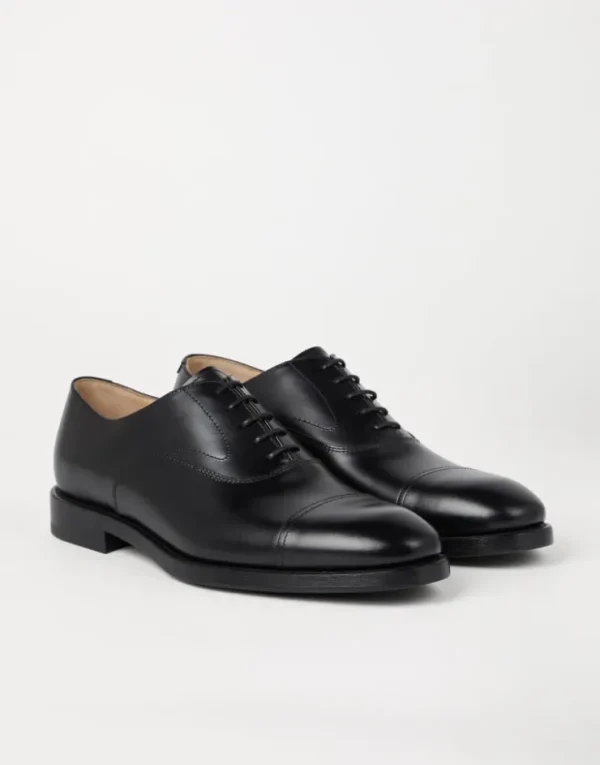 Brunello Cucinelli Oxford-Schnürschuh aus Smart-Kalbsleder mit Vorderkappe | Herren Schnürschuhe