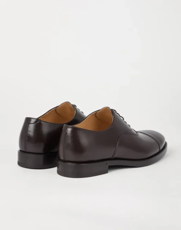 Brunello Cucinelli Oxford-Schnürschuh aus Smart-Kalbsleder mit Vorderkappe | Herren Schnürschuhe