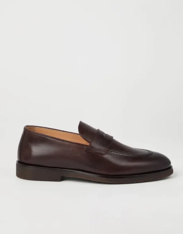 Brunello Cucinelli Penny-Loafers aus Kalbsleder | Herren Mokassins