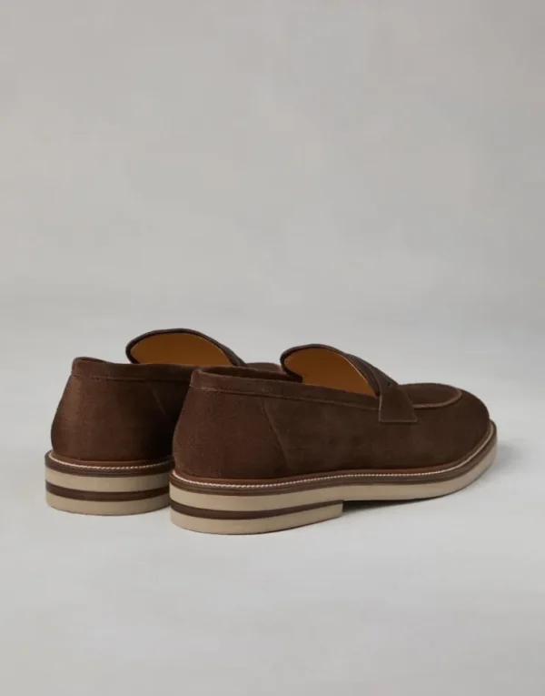 Brunello Cucinelli Penny-Loafers aus Veloursleder | Herren Mokassins