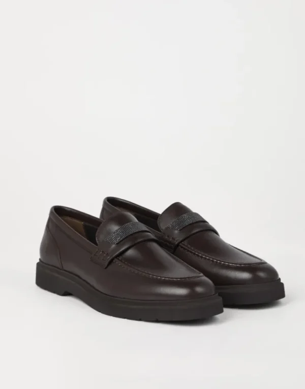 Brunello Cucinelli Penny-Loafers mit Precious Insert | Damen Loafers & Flache Schuhe