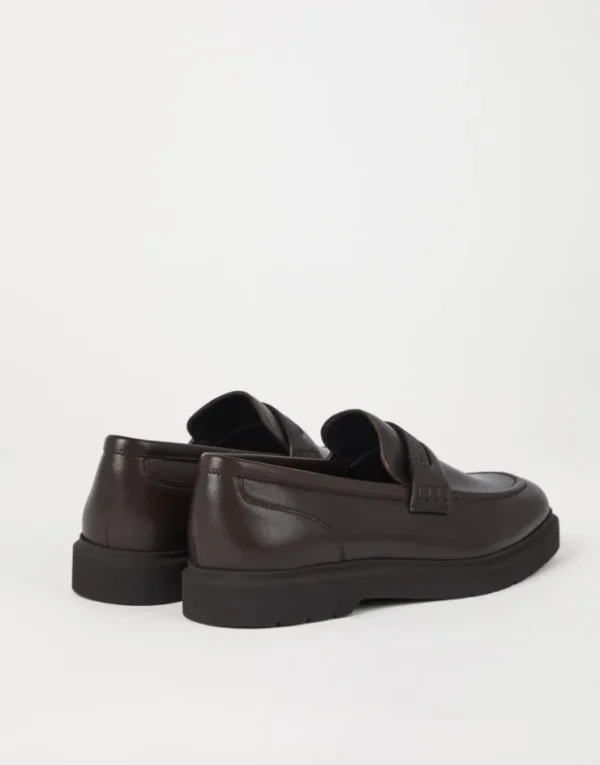 Brunello Cucinelli Penny-Loafers mit Precious Insert | Damen Loafers & Flache Schuhe