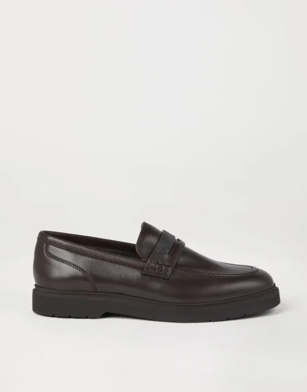 Brunello Cucinelli Penny-Loafers mit Precious Insert | Damen Loafers & Flache Schuhe