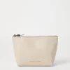 Brunello Cucinelli Pochette aus genarbtem Kalbsleder mit Monili | Damen Kleinleder