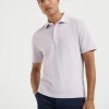 Brunello Cucinelli Poloshirt aus Baumwollpikee mit Hemdkragen | Herren T-shirts & Poloshirts