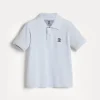 Brunello Cucinelli Poloshirt aus Baumwollpikee mit Logo | Kinder T-shirts & Hemden