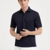 Brunello Cucinelli Poloshirt mit Hemdkragen aus Baumwolljersey | Herren T-shirts & Poloshirts