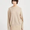 Brunello Cucinelli Pullover aus Alpaka und Baumwolle in Patentstrick mit Monili | Damen Strickwaren