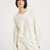 Brunello Cucinelli Pullover aus Alpaka und Baumwolle in Patentstrick mit Monili | Damen Strickwaren