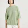 Brunello Cucinelli Pullover aus Baumwolle in Patentstrick mit Monili | Damen Strickwaren