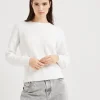 Brunello Cucinelli Pullover aus Baumwolle in Patentstrick mit Monili | Damen Strickwaren