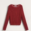 Brunello Cucinelli Pullover aus Baumwolle in durchbrochenem Rippenstrick | Kinder Strickwaren