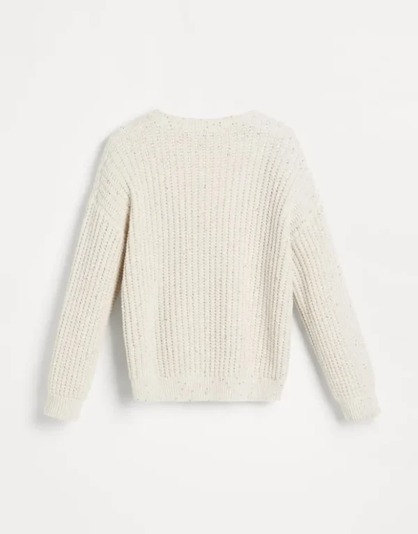 Brunello Cucinelli Pullover aus Dazzling-Baumwolle in Rippenstrick | Kinder Strickwaren