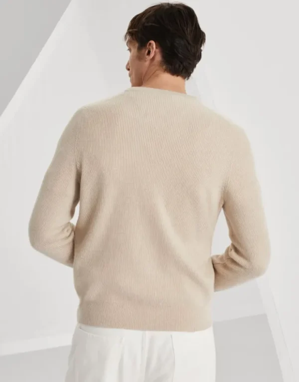 Brunello Cucinelli Pullover aus Kaschmir in Patentstrick | Herren Strickwaren