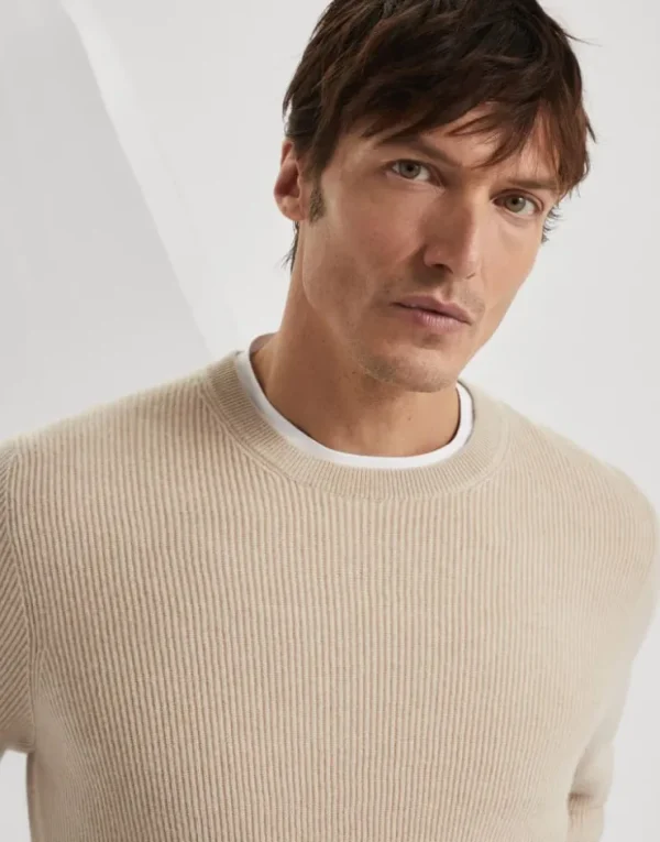 Brunello Cucinelli Pullover aus Kaschmir in Patentstrick | Herren Strickwaren