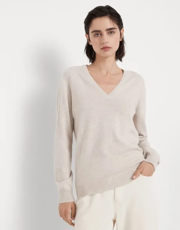 Brunello Cucinelli Pullover aus Kaschmir mit Monili | Damen Strickwaren