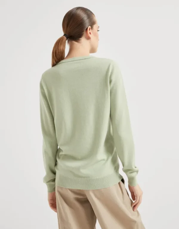 Brunello Cucinelli Pullover aus Kaschmir mit Monili | Damen Strickwaren