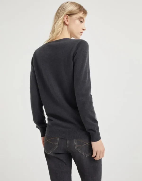 Brunello Cucinelli Pullover aus Kaschmir mit Monili | Damen Strickwaren