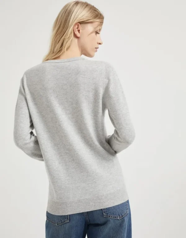 Brunello Cucinelli Pullover aus Kaschmir mit Monili | Damen Strickwaren