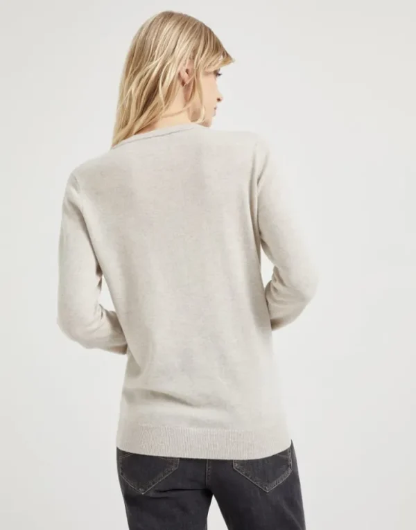 Brunello Cucinelli Pullover aus Kaschmir mit Monili | Damen Strickwaren