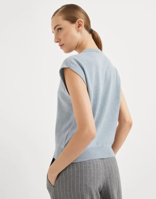 Brunello Cucinelli Pullover aus Kaschmir mit Monili | Damen Strickwaren