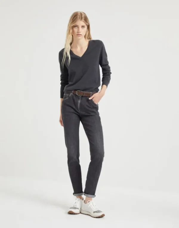 Brunello Cucinelli Pullover aus Kaschmir mit Monili | Damen Strickwaren