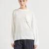 Brunello Cucinelli Pullover aus Leinen mit Shiny Pocket Detail | Damen Strickwaren