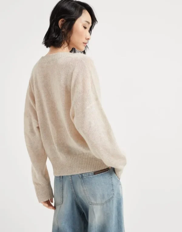 Brunello Cucinelli Pullover aus Mohair und Sparkling-Wolle | Damen Strickwaren